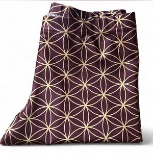 Like New✨Stylish Red&Gold Geometric Leggings